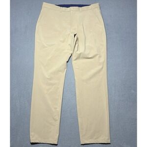 Mizzen+Main Pants Mens 36x30 Helmsman Slim Khaki Performance Stretch Chino